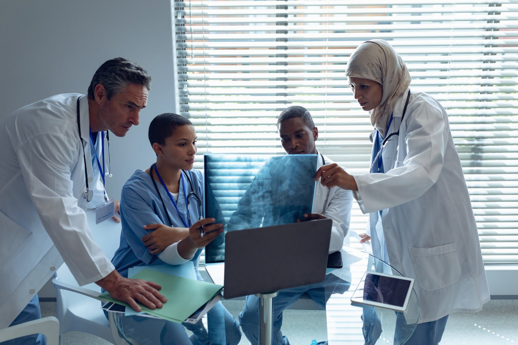 Healthcare IT team providing on-site go-live support in a hospital